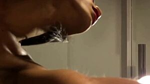 Tiny Flat-Chested Asian Ladyboy Takes Big Dick Bareback in Tight Ass POV