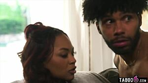 Ebony BBW Babysitter DP'd Hard by Boyfriend and Neighbor Cocks