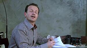 Heart racing as petite blonde licks every drop of cum post wild cowgirl ride