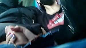 Blowjob deepthroat creampie fucking latina on public bus ride