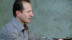 Heart racing as petite blonde licks every drop of cum post wild cowgirl ride