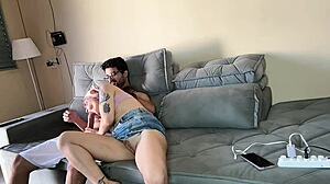 my friend loaned me her boy's cock so i could bounce my big pussy lips on it