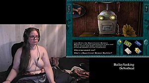 Naked girl spins on haunted carousel ride part one