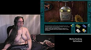 Naked girl spins on haunted carousel ride part one