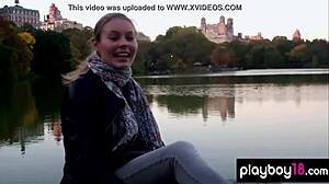 busty polish blonde amanda streich strips lingerie revealing perfect natural huge tits!