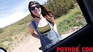 tiny horny teen 18+ager grinds pov cock ride while rubbing wet pussy high def brunette petite reality amateurs masturbation