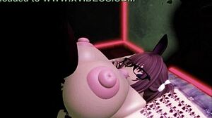 Hey this roblox brunette slut dances then drops for a wild titty fuck in the club 🎉🍑