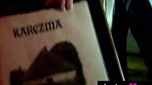 busty polish blonde amanda streich strips lingerie revealing perfect natural huge tits!