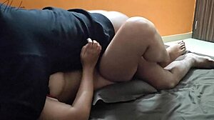 curvy young asian babe spreads legs for stepbro's big cock creampie closeup