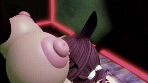 Hey this roblox brunette slut dances then drops for a wild titty fuck in the club 🎉🍑