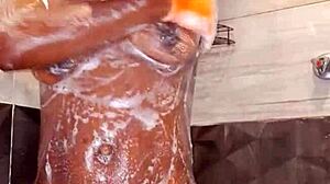 damn this sexy curvy black babe in ripped lingerie... she's a horny fat whore dripping wet with dildo toys on her huge ass and pussy makin' me so horny ya know?