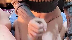 pov why do you cum so fast from my quick asian girlfriend bathroom handjob tease