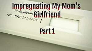 POV Impregnating Step Mom's Girlfriend with Deep Creampie Thrusts