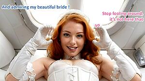 The Honeymoon Day 1 Taking Off Part 1 AI Leather Milf Bride Fantasy!