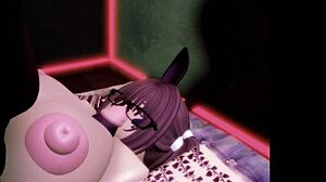 Hey this roblox brunette slut dances then drops for a wild titty fuck in the club 🎉🍑