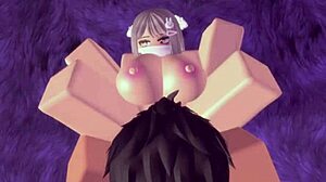 Пухлая латиноска исследует роблокс кондо 2 в веселой сессии