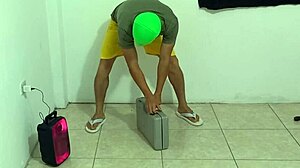 wanna watch me sneak into stepson's gym for acrobatic doggystyle after flirting hard?