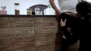 Heart pounding, cheating on hubby for stranger's anal at bar