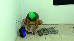 wanna watch me sneak into stepson's gym for acrobatic doggystyle after flirting hard?