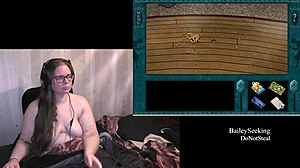 Naked girl spins on haunted carousel ride part one