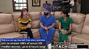 freshman ditria rose screams through mandatory hitachi vibrator orgasm backstage!