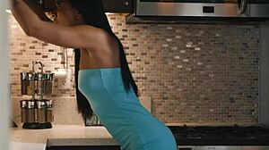 watching that black babe squirt makes this horny teen crave hot pussy licking