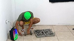 wanna watch me sneak into stepson's gym for acrobatic doggystyle after flirting hard?