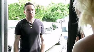 Horny Blonde Teen Bent Over Takes Dick Doggystyle