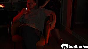 our wet pussy takes hard pounding after romantic evening builds to orgasm