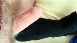 teen sneaker socks lover spreads legs for hairy penis voyeur fun