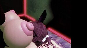 Hey this roblox brunette slut dances then drops for a wild titty fuck in the club 🎉🍑