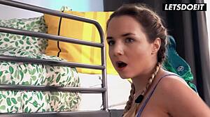 wow! sexy mona blue takes monster cock anal from horny roommate!