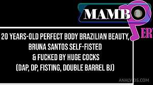 can a 20yo brazilian beauty handle self-fisted dp anal? self-fisting bruna santos