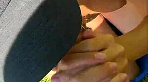 Perfect 18YO Yoga Teen Risks Outdoor Deepthroat POV Blowjob