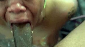 Ghetto Ass Deepthroat Throat Training Pounding