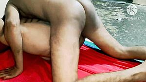 Dirty Indian mom Tina bends over for huge BBC deepthroat pounding rough doggystyle pussy slam