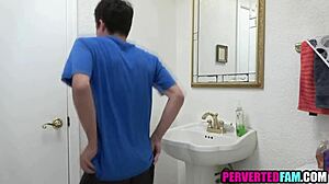 HORNY STEP AUNT RIDES NEPHEW'S COCK IN POV Doggystyle Cowgirl