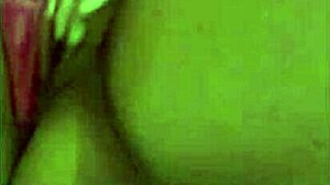 her latina curves quiver with dildo thrusts in bed