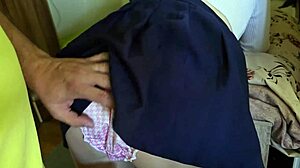 stepsis begs don't cum inside but lets me rub her wet asshole??