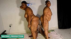 smothered by two bbw milfs then pounding both wet pussies