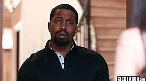 whoa latina drops to knees sucking that huge black cock before rough pounding