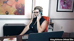 hey vicky vette wanna see me strip and rub my wet office pussy?