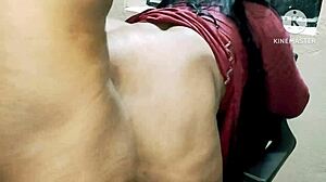 Dirty Indian mom Tina bends over for huge BBC deepthroat pounding rough doggystyle pussy slam