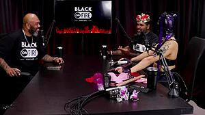 bdsm session strokes cock kisses tits explains feelings