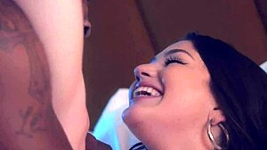 Busty Goddess Rubs Clit to Orgasm on Massive BBC Thrusts