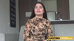 young venezuelan latina milf fakes casting to suck big cock