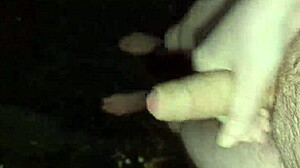 oh man it's freezing outside but my big cock stays hard and naked