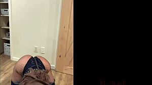 Nixlynka shakes her sexy Latina ass in Jason cosplay on Friday 13th