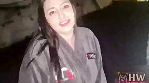 horny housewife monica lima flashes open ass in garage for corno's bbc friends brazilian cuckold