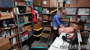 Police oil man fucks apprehended petite teen blonde hard